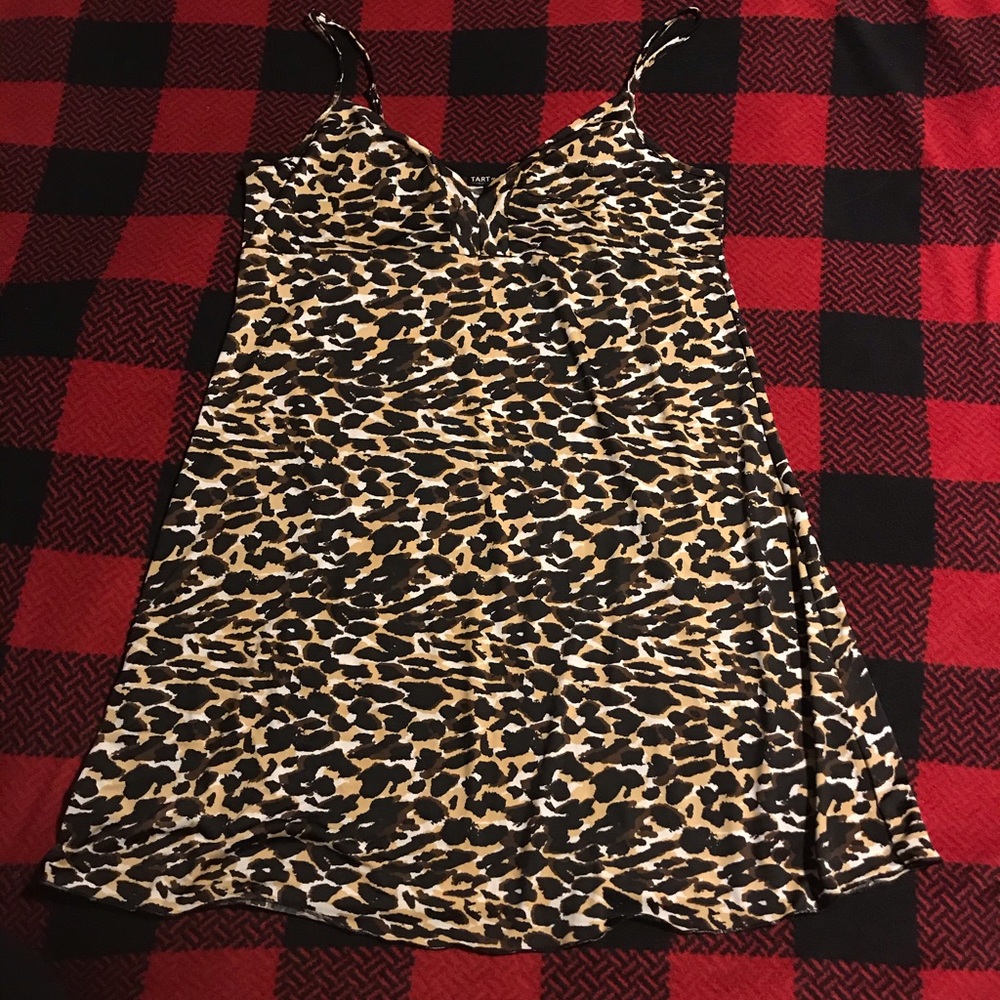 Tart Intimates Leopard Chemise Tank Nightgown
